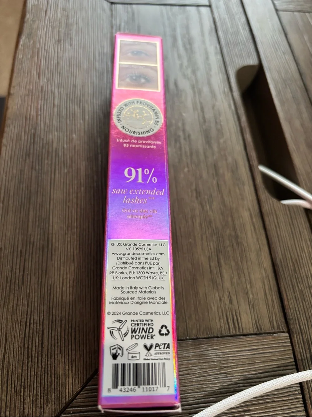 Grande Cosmetics GrandeWink Luxury Tubing Mascara — Black